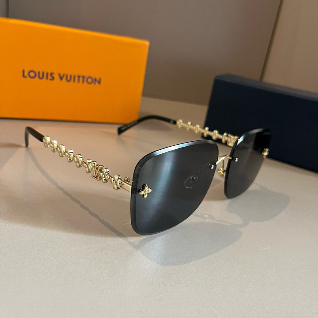 Louis Vuitton Fashion Gold Lens Sunglasses for Men & Women - 371435