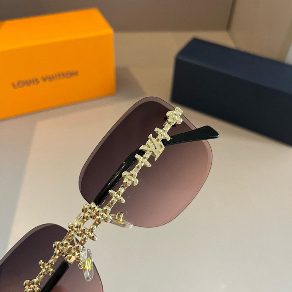 Louis Vuitton Fashion Gold Lens Sunglasses for Men & Women - 371436 - detail image 8