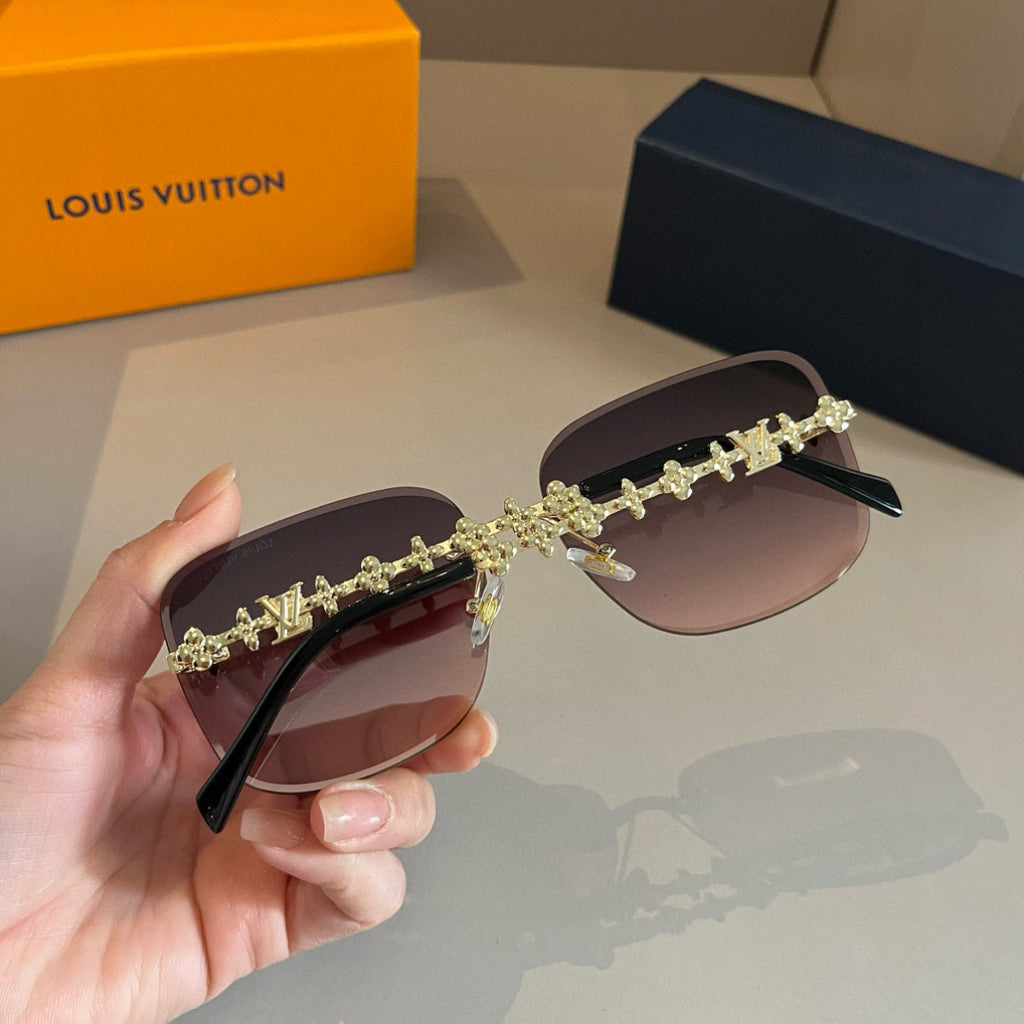 Louis Vuitton Fashion Gold Lens Sunglasses for Men & Women - 371436 - detail image 9