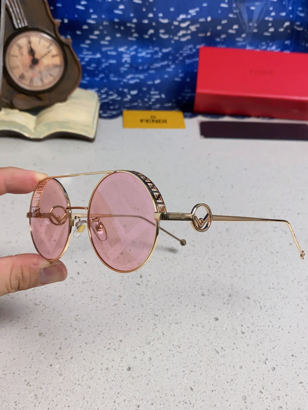 Fendi Round Brown Lens Sunglasses for Men & Women - 399273 - detail image 6