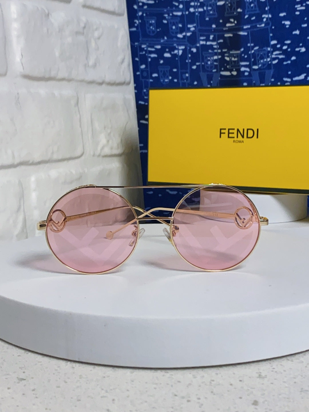 Fendi Round Brown Lens Sunglasses for Men & Women - 399273 - detail image 2