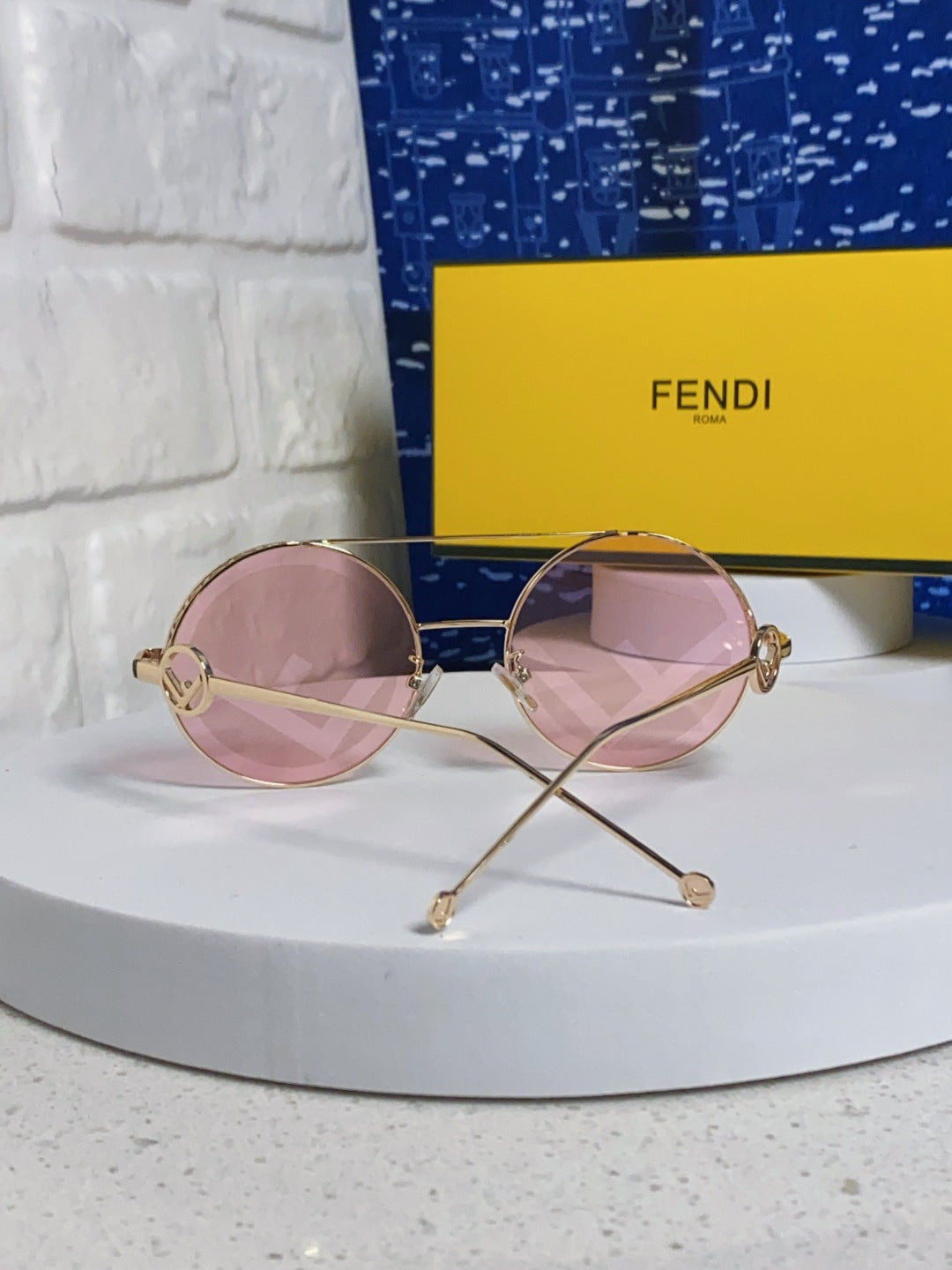 Fendi Round Brown Lens Sunglasses for Men & Women - 399273 - detail image 3