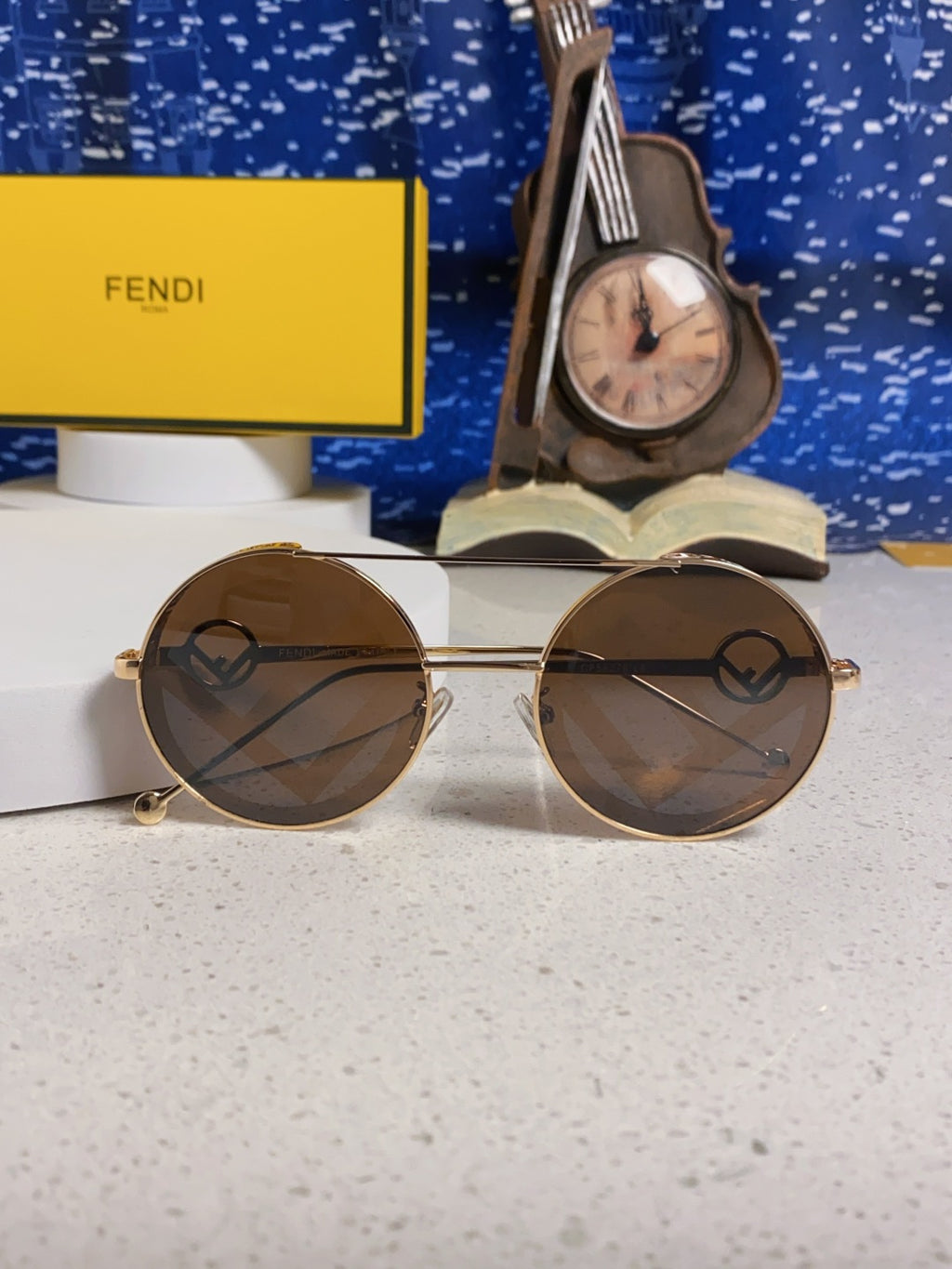 Fendi Round Brown Lens Sunglasses for Men & Women - detail image 8