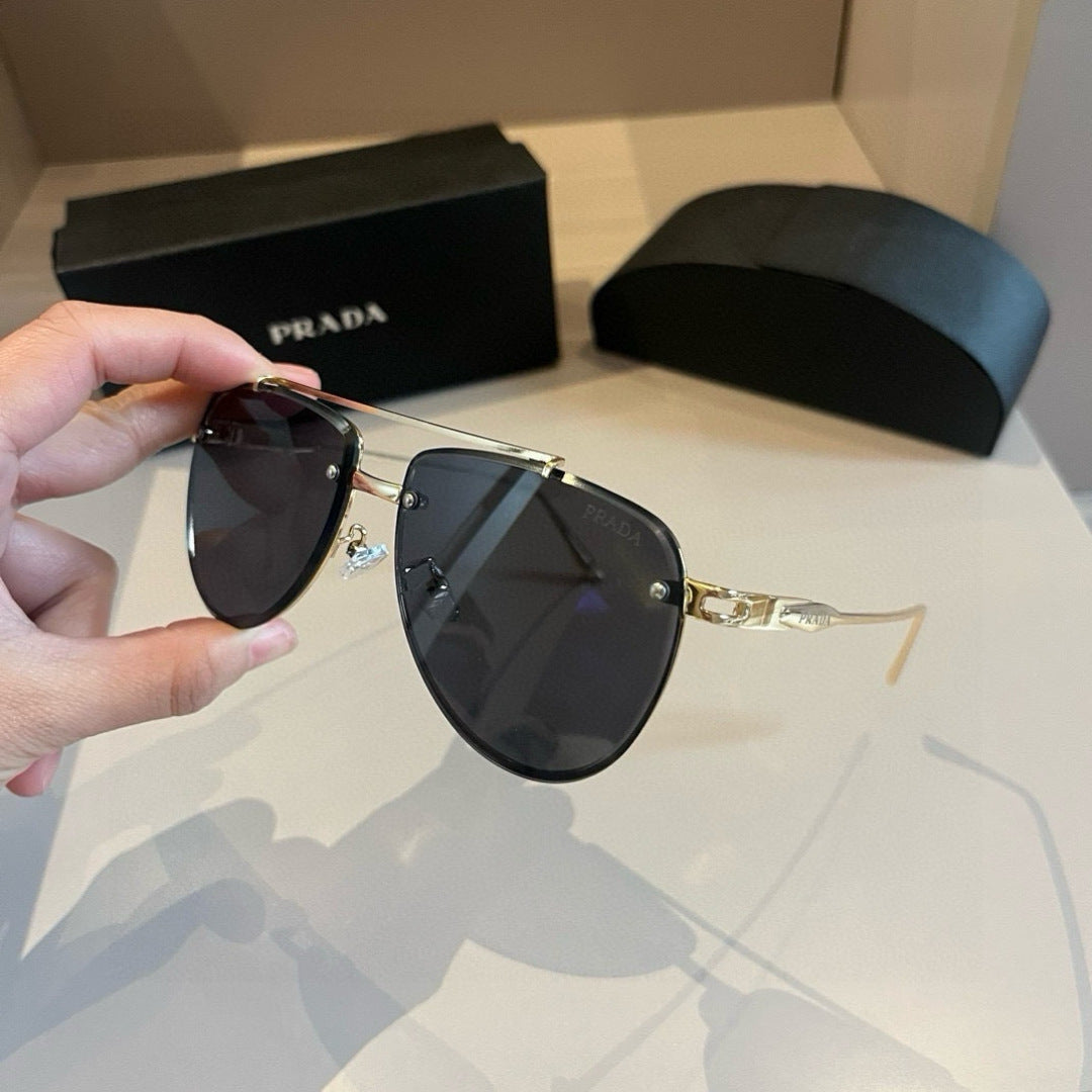 Prada Polarized Fashion Gold Lens Sunglasses for Men - 372119 - detail image 4