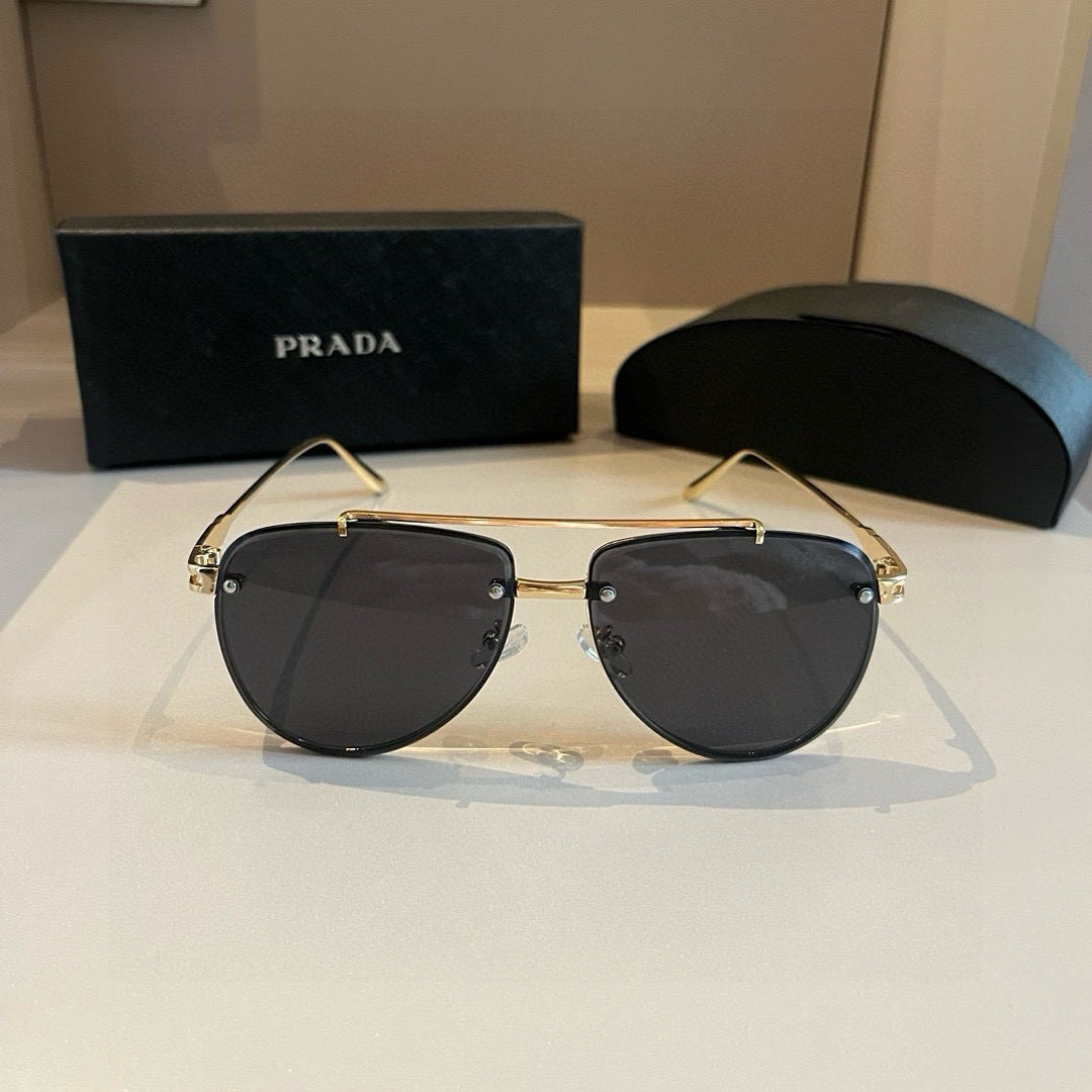 Prada Polarized Fashion Gold Lens Sunglasses for Men - 372119 - detail image 5