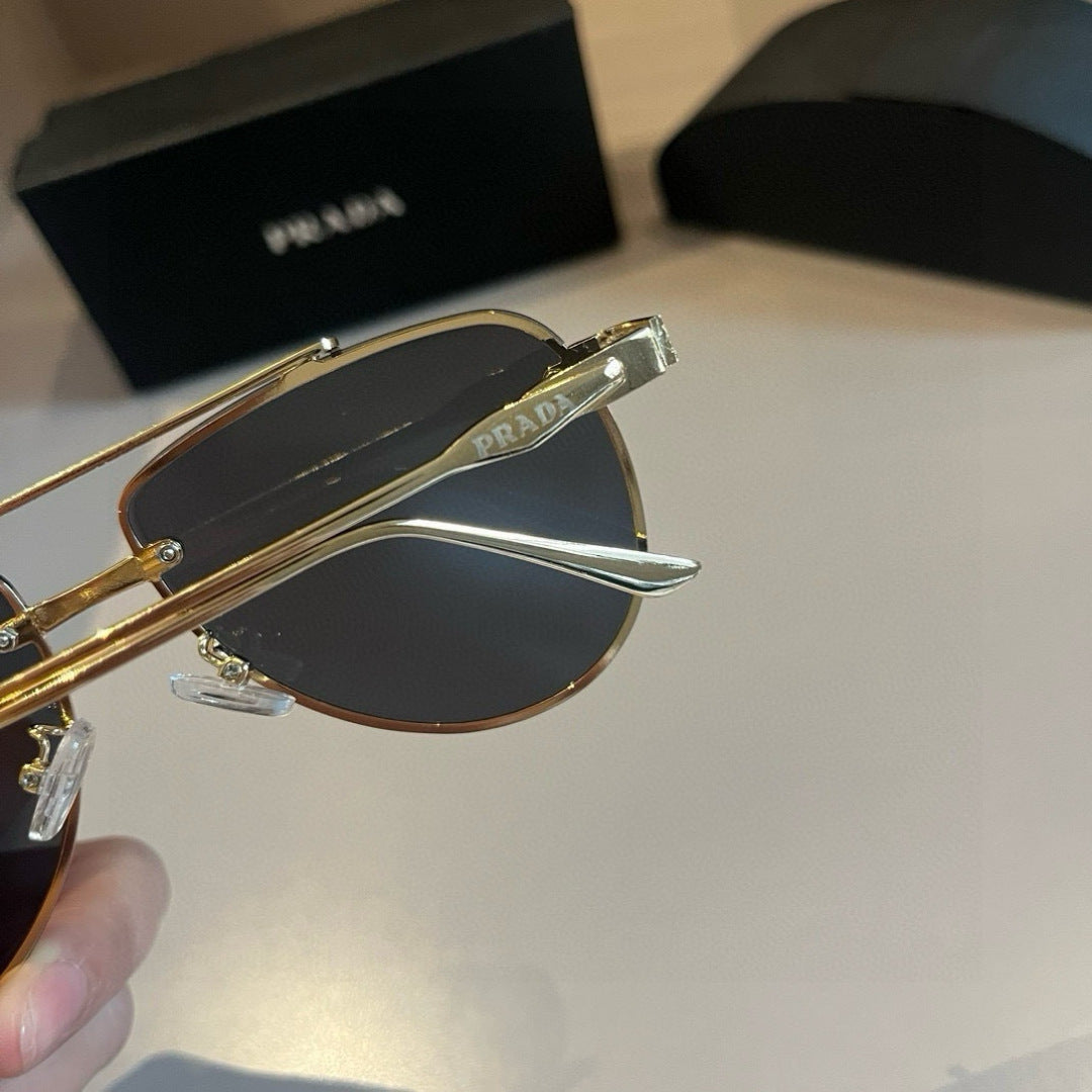 Prada Polarized Fashion Gold Lens Sunglasses for Men - 372119 - detail image 7