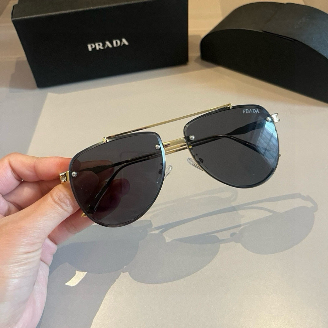 Prada Polarized Fashion Gold Lens Sunglasses for Men - 372119 - detail image 3