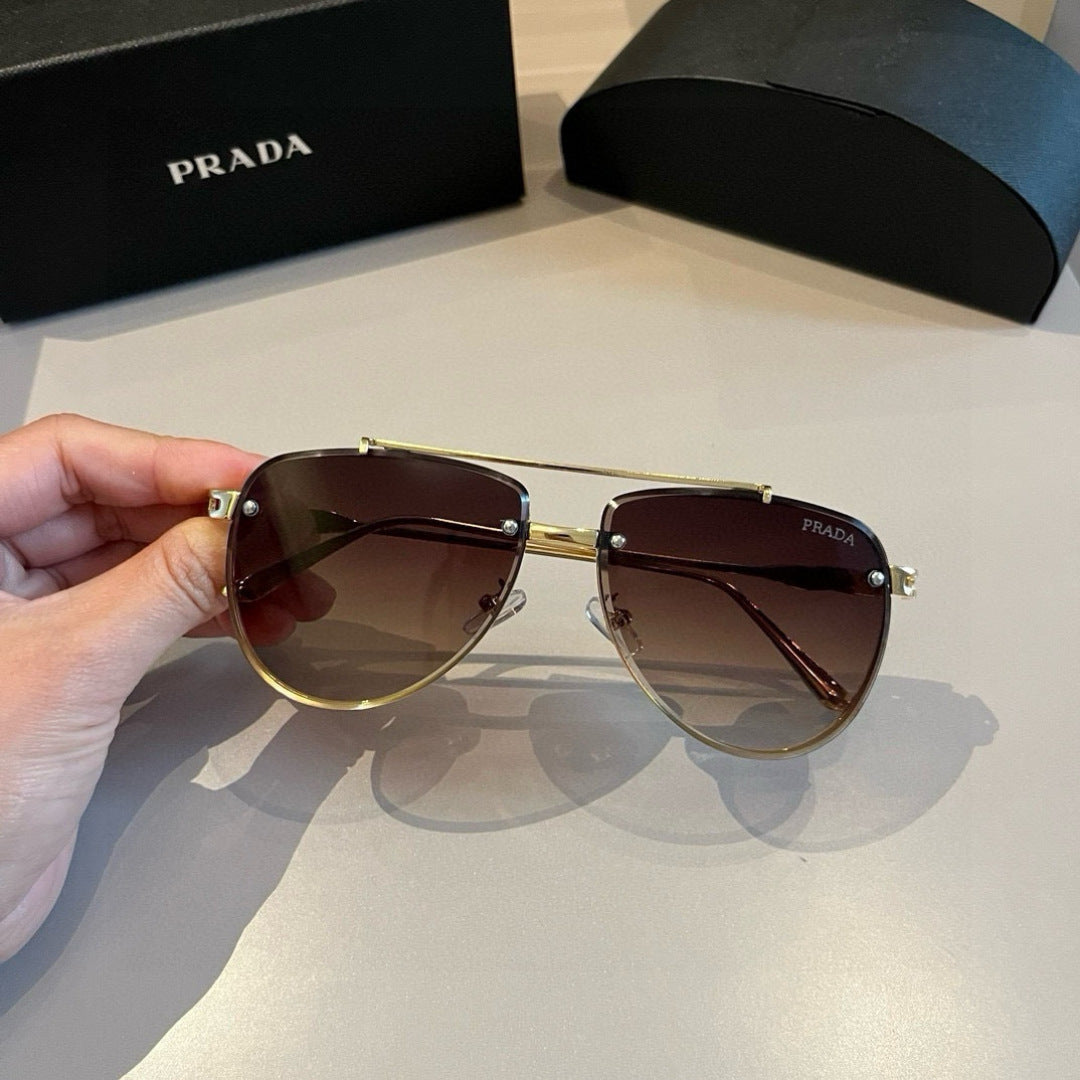 Prada Polarized Fashion Gold Lens Sunglasses for Men - 372120 - detail image 4