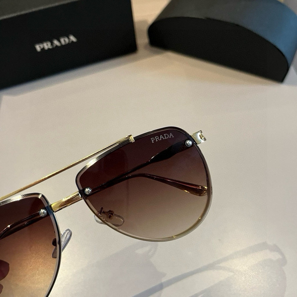 Prada Polarized Fashion Gold Lens Sunglasses for Men - 372120 - detail image 7