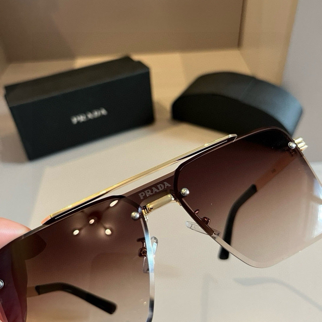 Prada Polarized Fashion Brown Lens Sunglasses for Men - 372121 - detail image 6