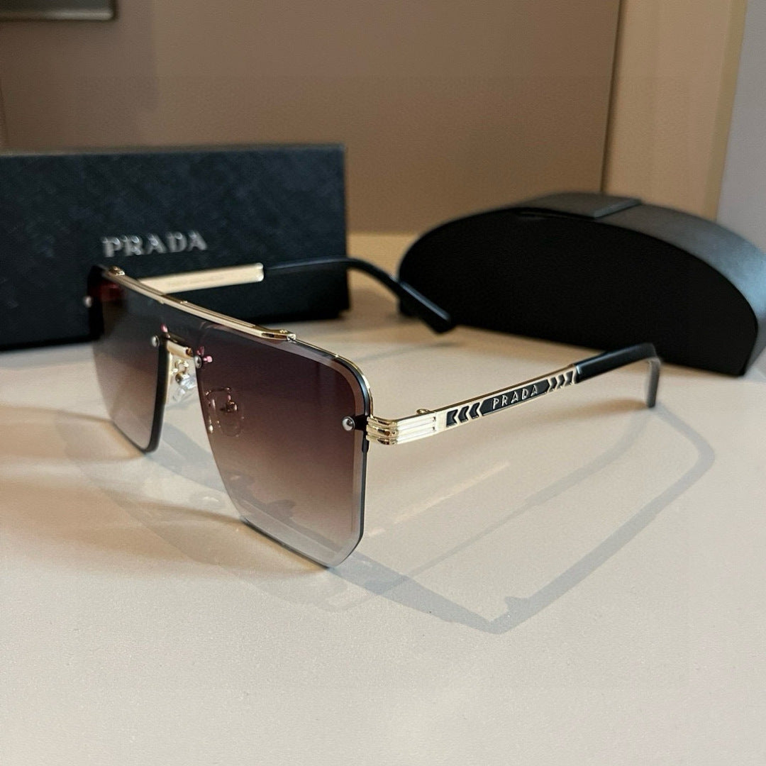 Prada Polarized Fashion Brown Lens Sunglasses for Men - 372121 - detail image 3