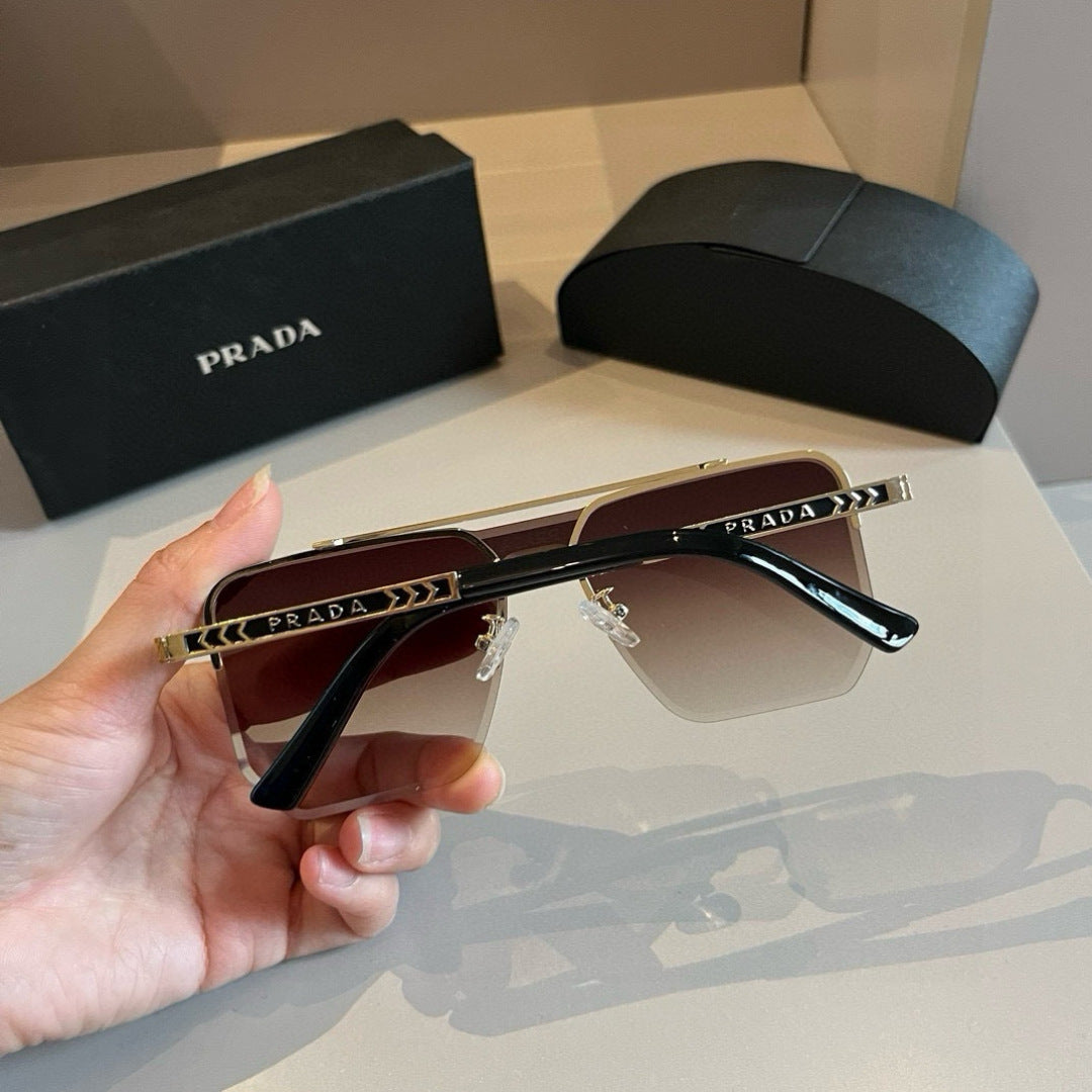 Prada Polarized Fashion Brown Lens Sunglasses for Men - 372121 - detail image 7