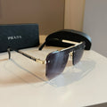 Prada Polarized Fashion Gold Lens Sunglasses for Men - 372122