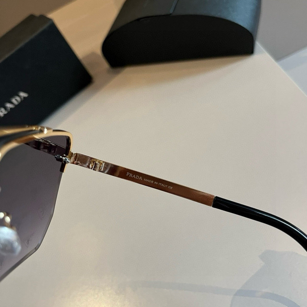 Prada Polarized Fashion Gold Lens Sunglasses for Men - 372122 - detail image 7
