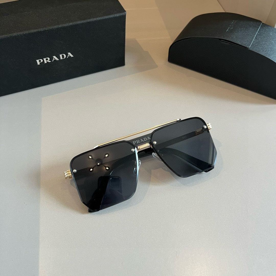 Prada Polarized Fashion Gold Lens Sunglasses for Men - 372123 - detail image 7