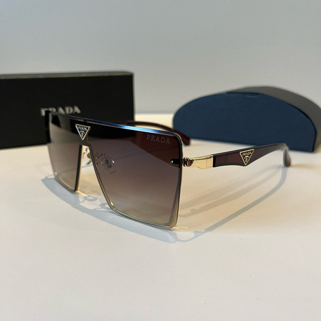 Prada Polarized Fashion Brown Lens Sunglasses for Men - 382648 - detail image 3