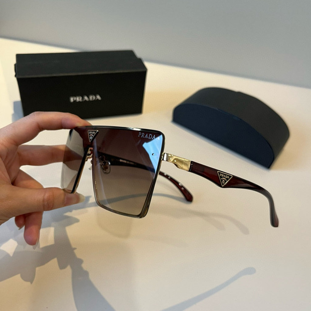 Prada Polarized Fashion Brown Lens Sunglasses for Men - 382648 - detail image 4