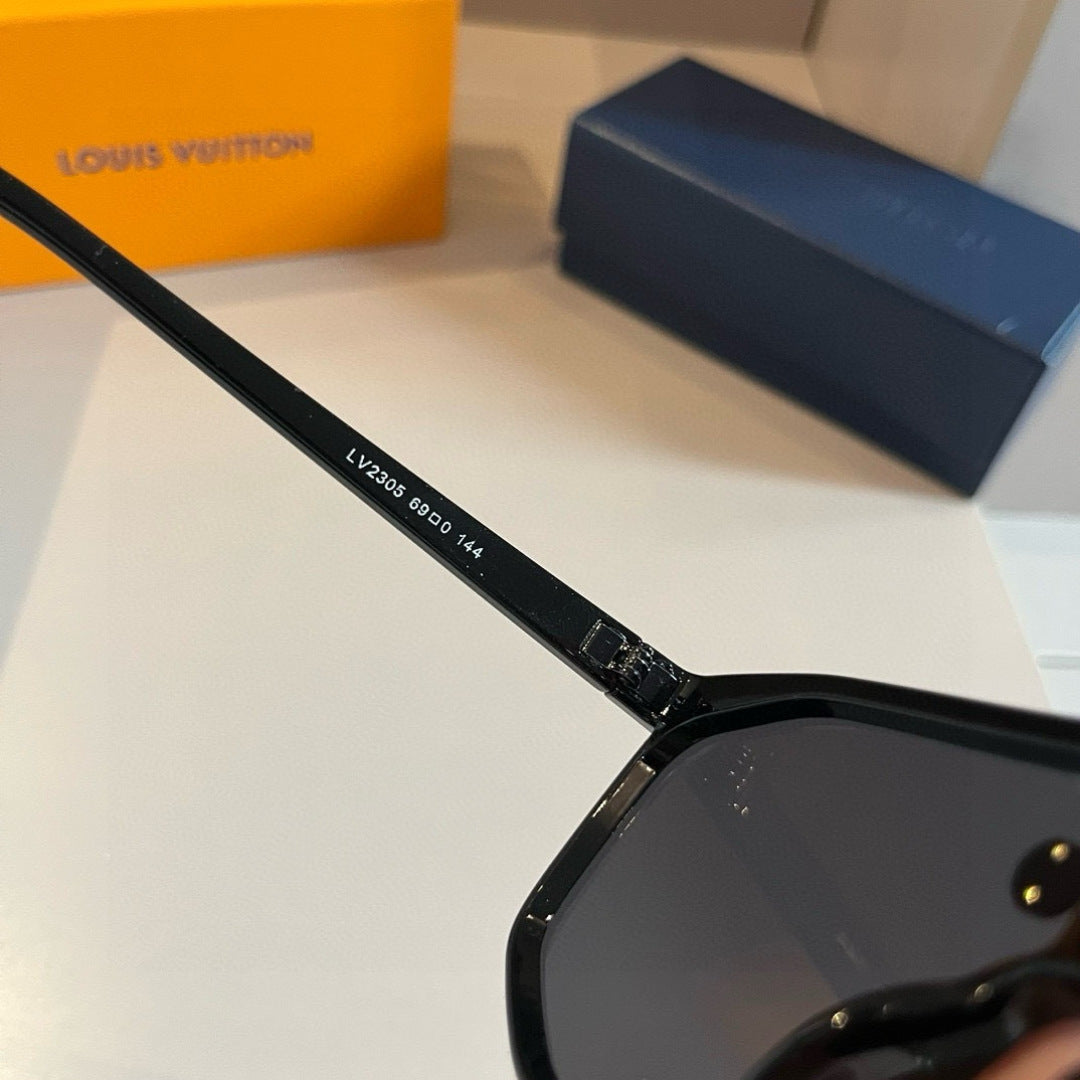 Louis Vuitton Polarized Fashion Gold Lens Sunglasses for Men - 414800 - detail image 9