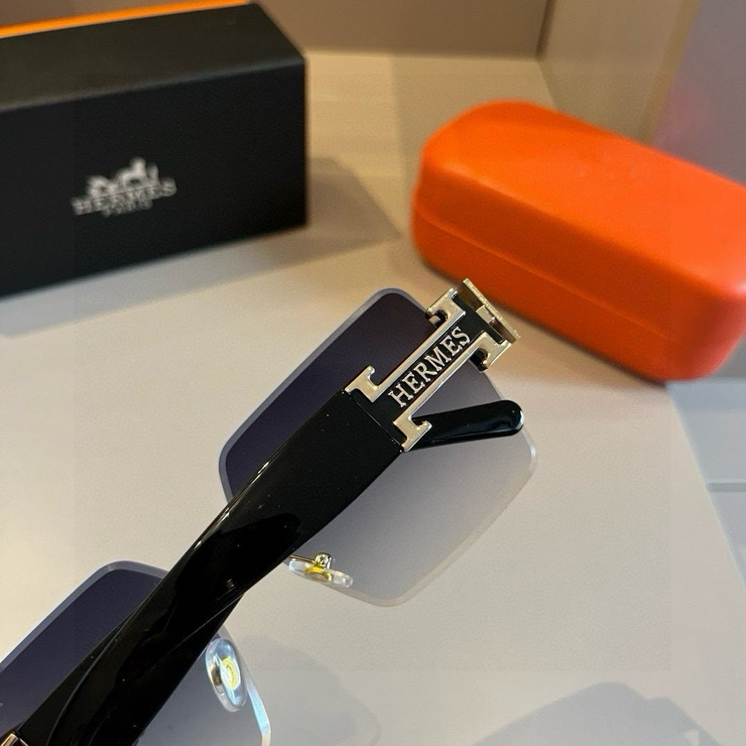 Hermès Oversized Gold Lens Sunglasses for Women - 450025 - detail image 7