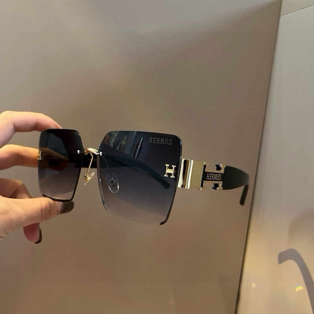 Hermès Oversized Gold Lens Sunglasses for Women - 450025 - detail image 6