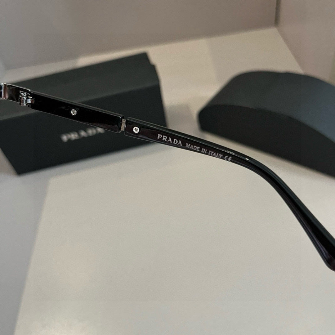 Prada Polarized Fashion Silver Lens Sunglasses for Men - 372101 - detail image 8