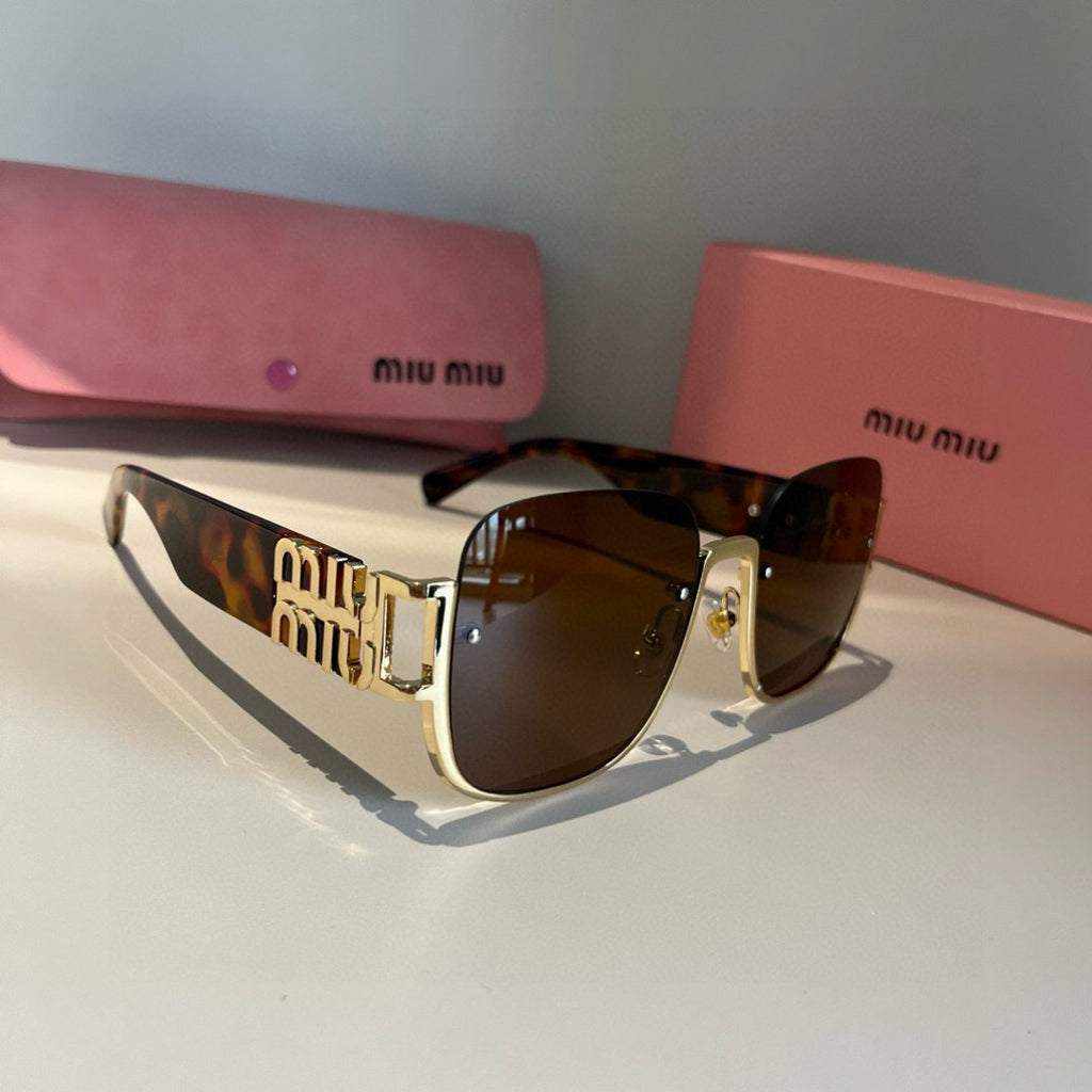 Miu Miu Fashion Brown Lens Sunglasses for Men & Women - 399153