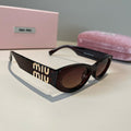 Miu Miu Cat-Eye Black Lens Sunglasses for Men & Women - 382950