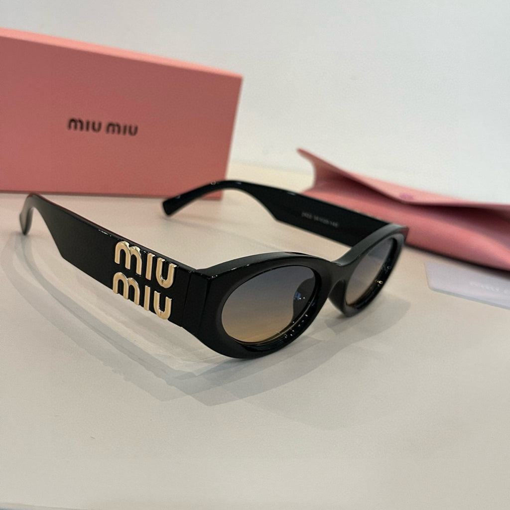 Miu Miu Cat-Eye Silver Lens Sunglasses for Men & Women - 382951