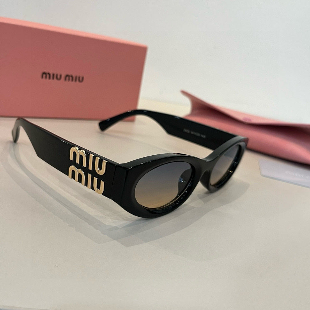 Miu Miu Cat-Eye Silver Lens Sunglasses for Men & Women - 382951