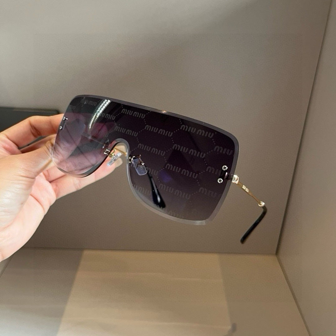 Miu Miu Lightweight Rimless Silver Lens Sunglasses for Women - 449751 - detail image 7