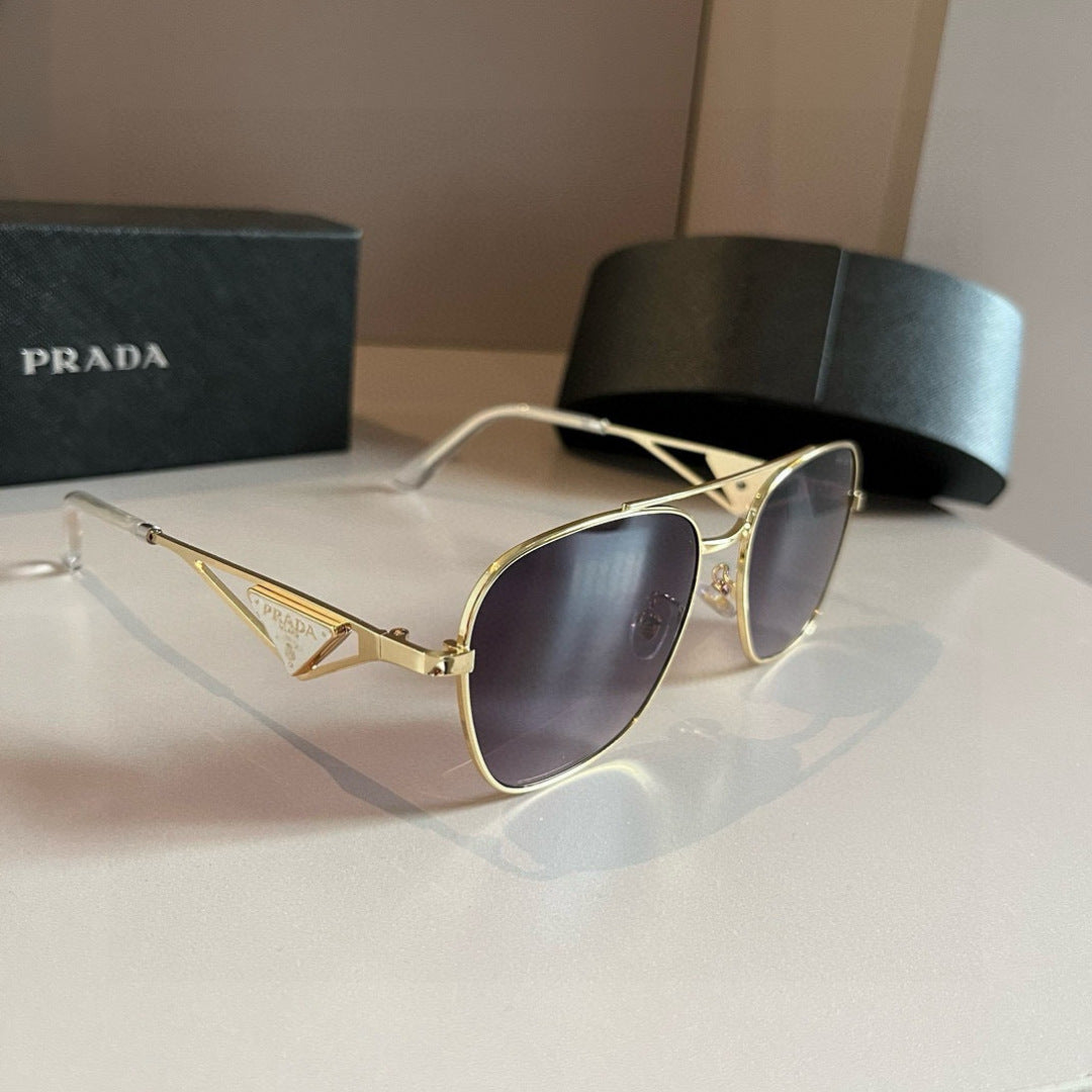 Prada Polarized Fashion Silver Lens Sunglasses for Men - 382649