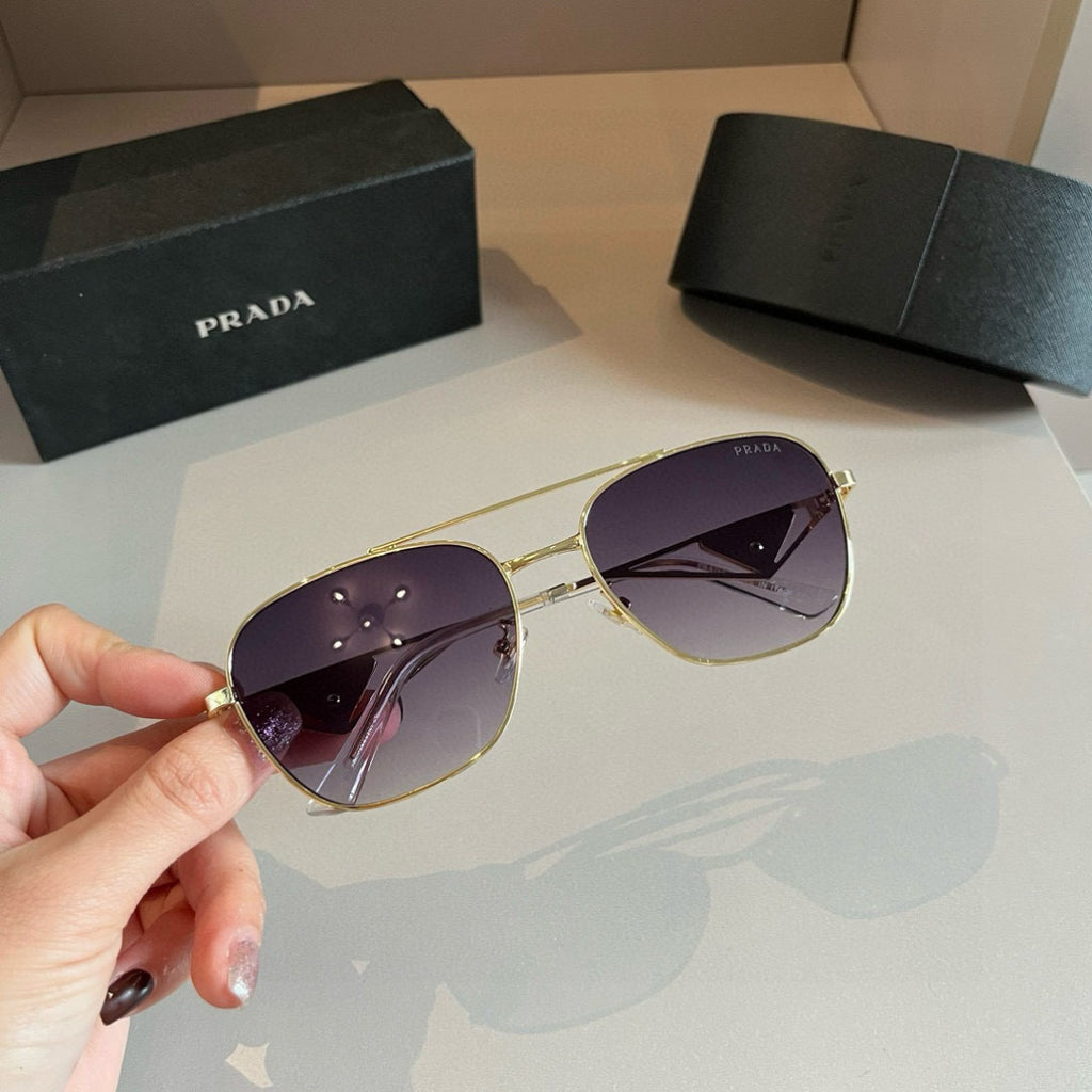Prada Polarized Fashion Silver Lens Sunglasses for Men - 382649 - detail image 3