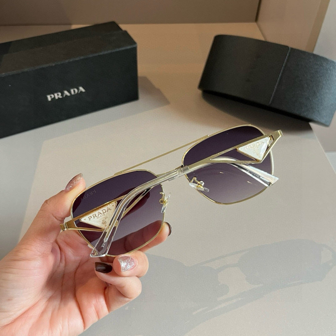 Prada Polarized Fashion Silver Lens Sunglasses for Men - 382649 - detail image 6
