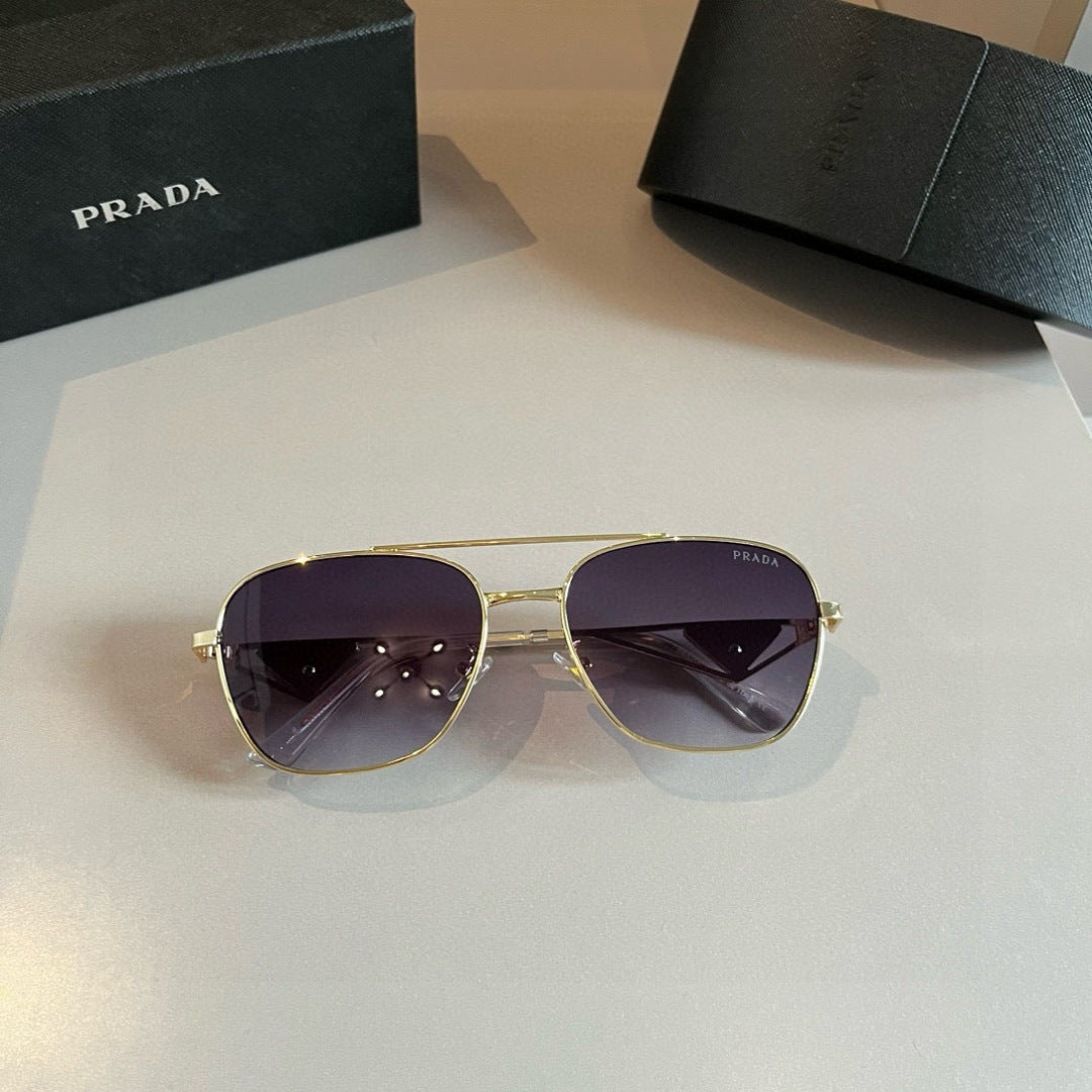 Prada Polarized Fashion Silver Lens Sunglasses for Men - 382649 - detail image 5