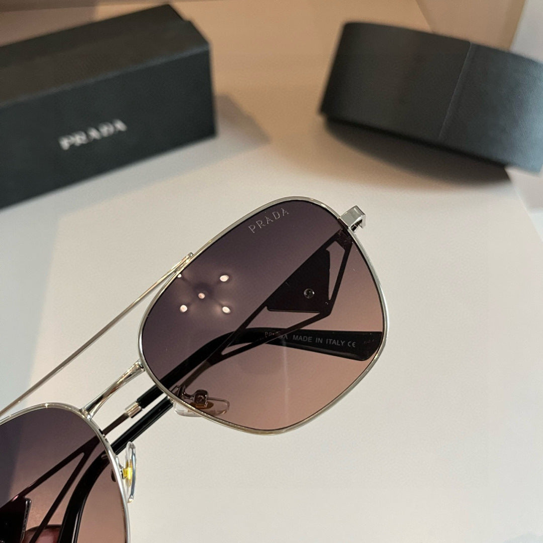 Prada Polarized Fashion Silver Lens Sunglasses for Men - 998133 - detail image 6