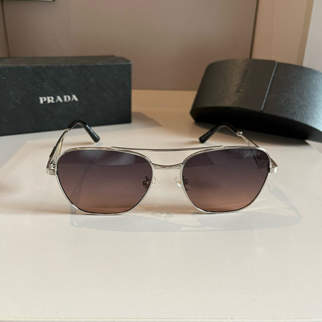 Prada Polarized Fashion Silver Lens Sunglasses for Men - 998133 - detail image 2