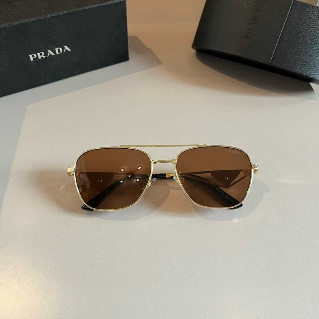Prada Polarized Fashion Brown Lens Sunglasses for Men - 998134 - detail image 2
