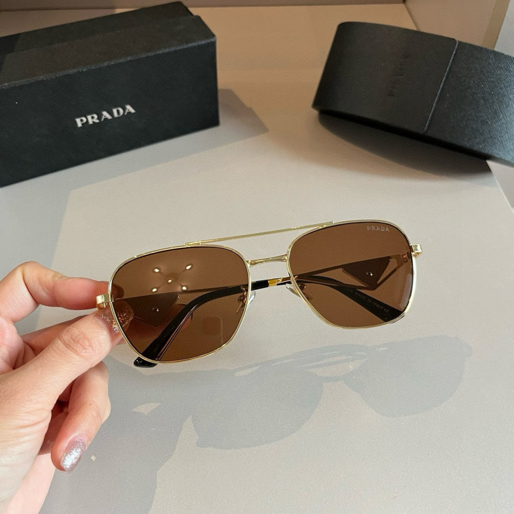 Prada Polarized Fashion Brown Lens Sunglasses for Men - 382650 - detail image 3