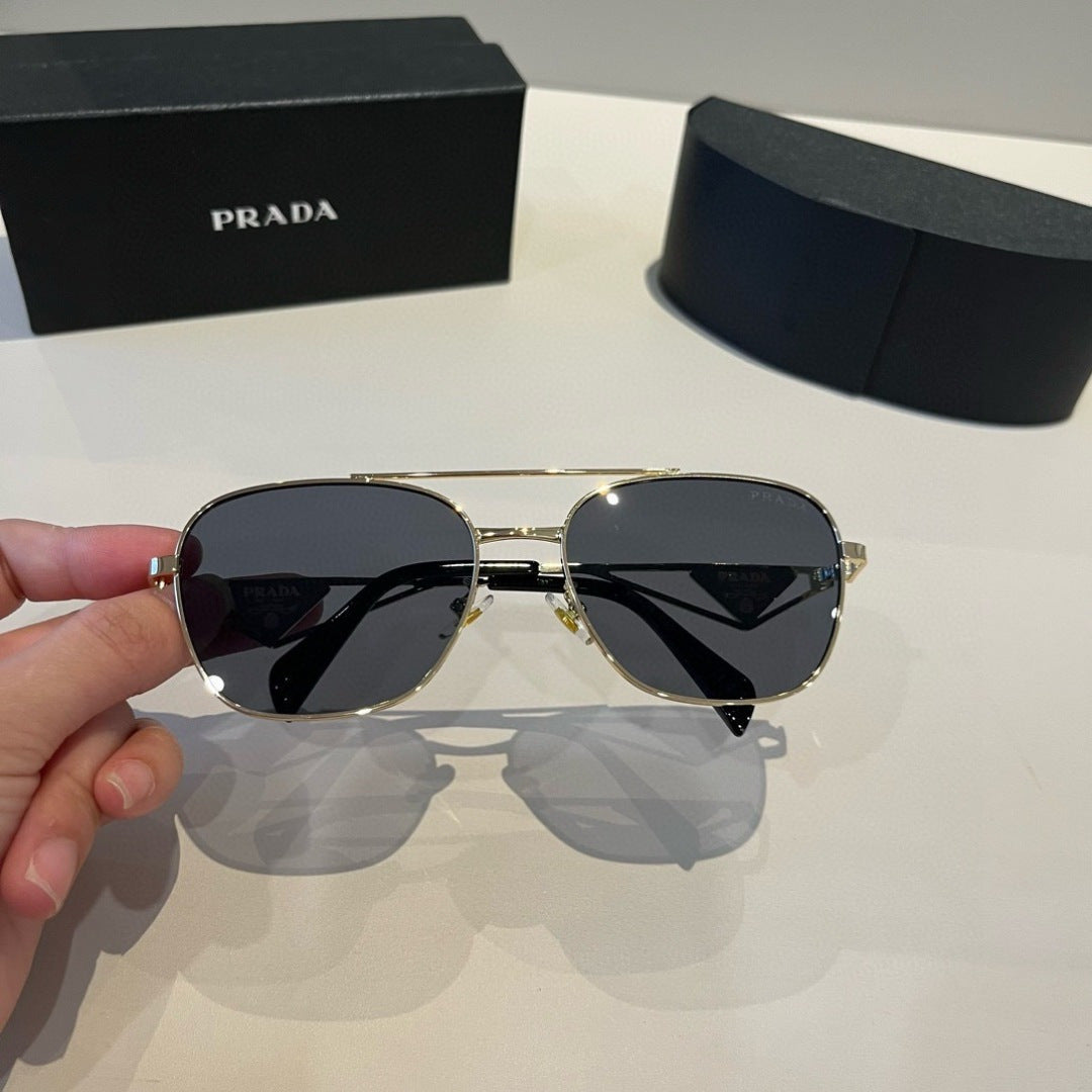 Prada Polarized Fashion Silver Lens Sunglasses for Men - 998135 - detail image 5