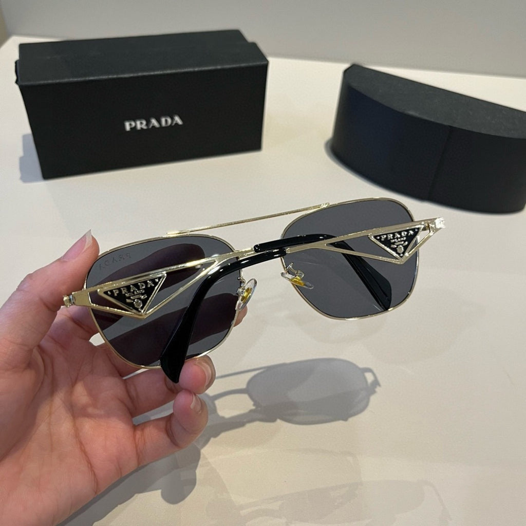 Prada Polarized Fashion Silver Lens Sunglasses for Men - 998135 - detail image 7