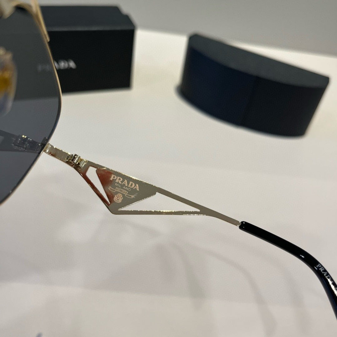 Prada Polarized Fashion Silver Lens Sunglasses for Men - 998135 - detail image 9