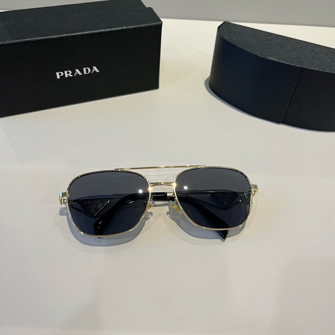 Prada Polarized Fashion Silver Lens Sunglasses for Men - 998135 - detail image 6