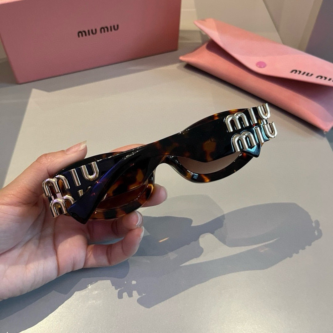 Miu Miu Cat-Eye Brown Lens Sunglasses for Men & Women - 399236 - detail image 4