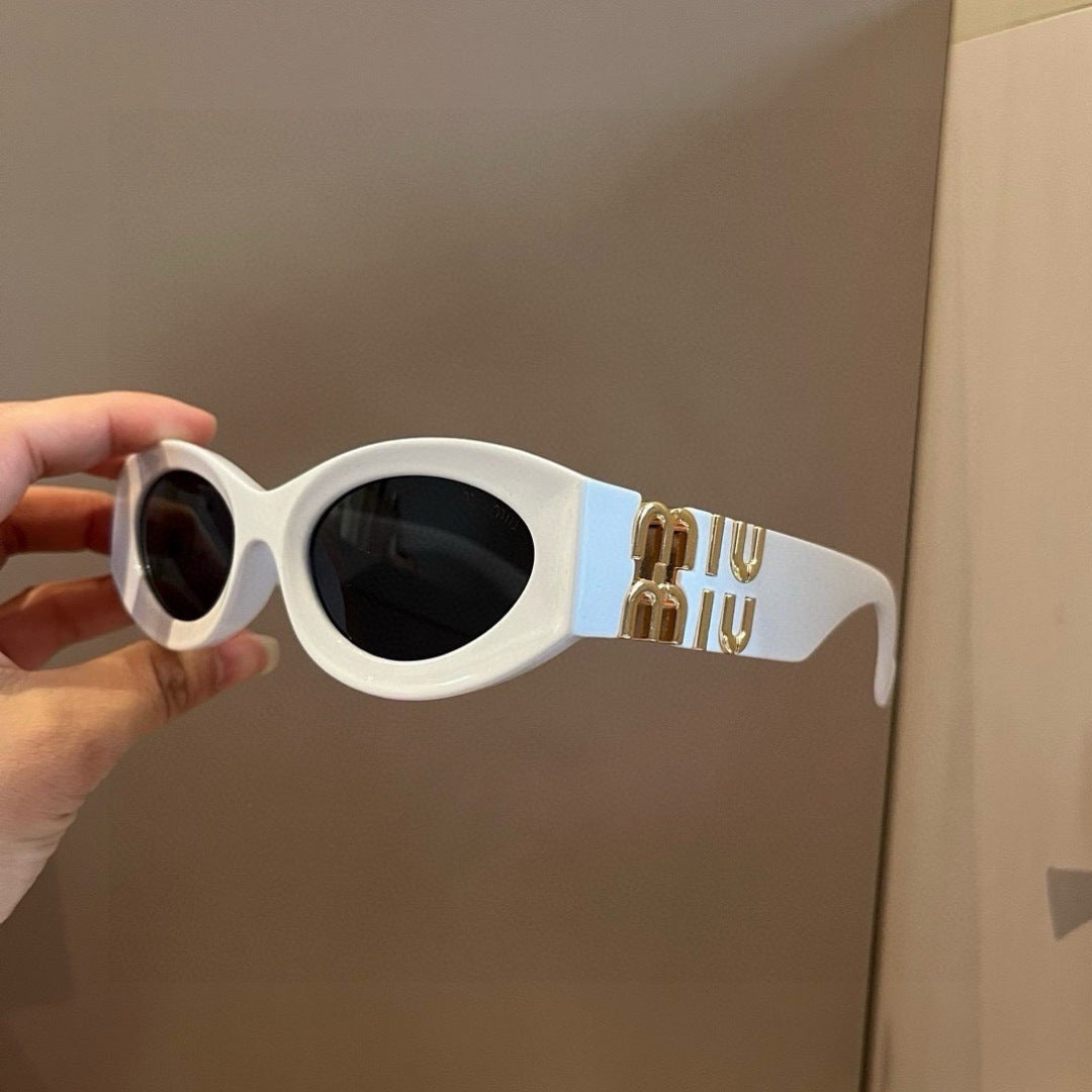 Miu Miu Cat-Eye Gold Lens Sunglasses for Men & Women - 466122 - detail image 3