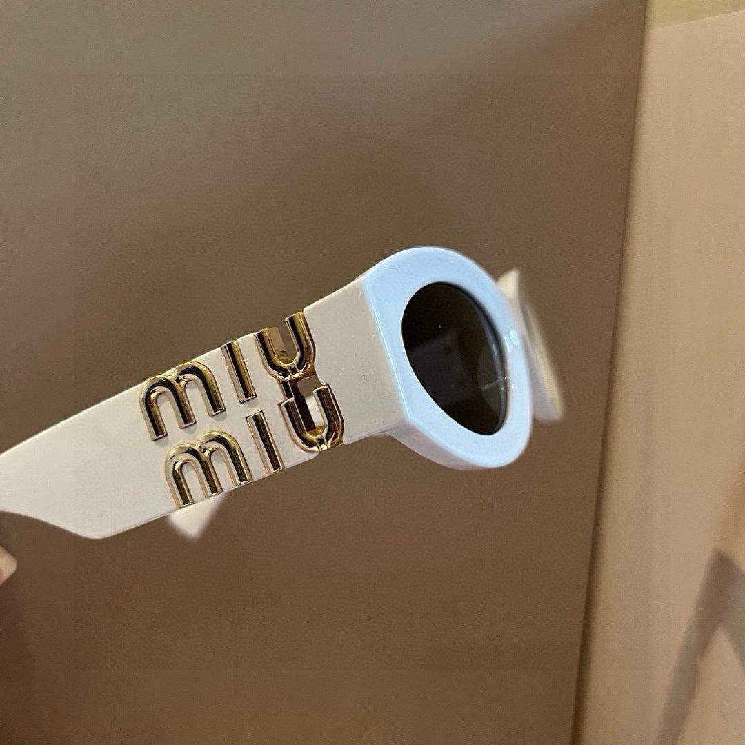 Miu Miu Cat-Eye Gold Lens Sunglasses for Men & Women - 466122 - detail image 4