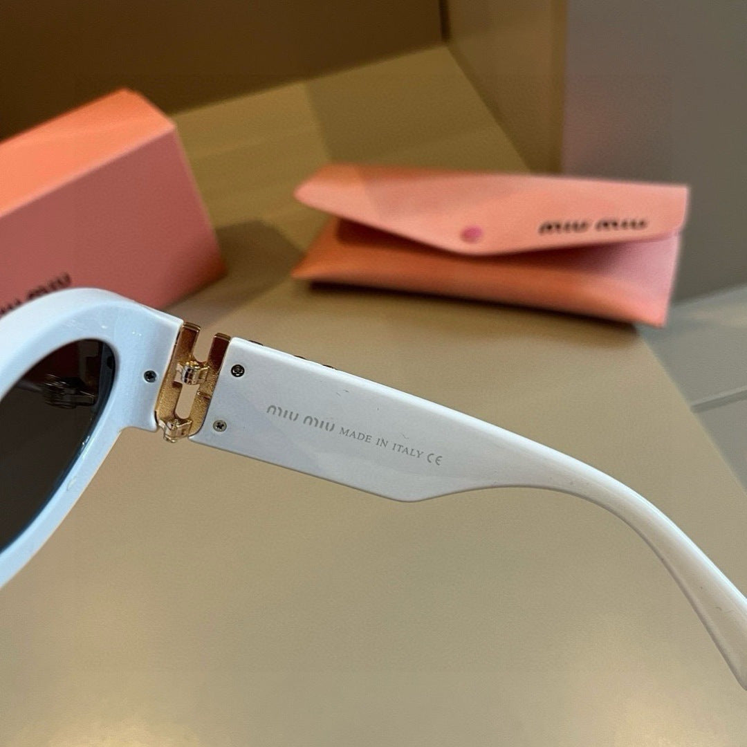 Miu Miu Cat-Eye Gold Lens Sunglasses for Men & Women - 466122 - detail image 8