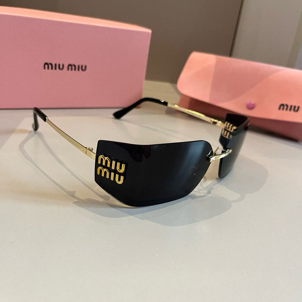 Miu Miu Fashion Black Lens Sunglasses for Men & Women - 449752