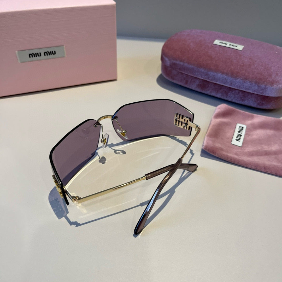 Miu Miu Fashion Gray Lens Sunglasses for Men & Women - detail image 4