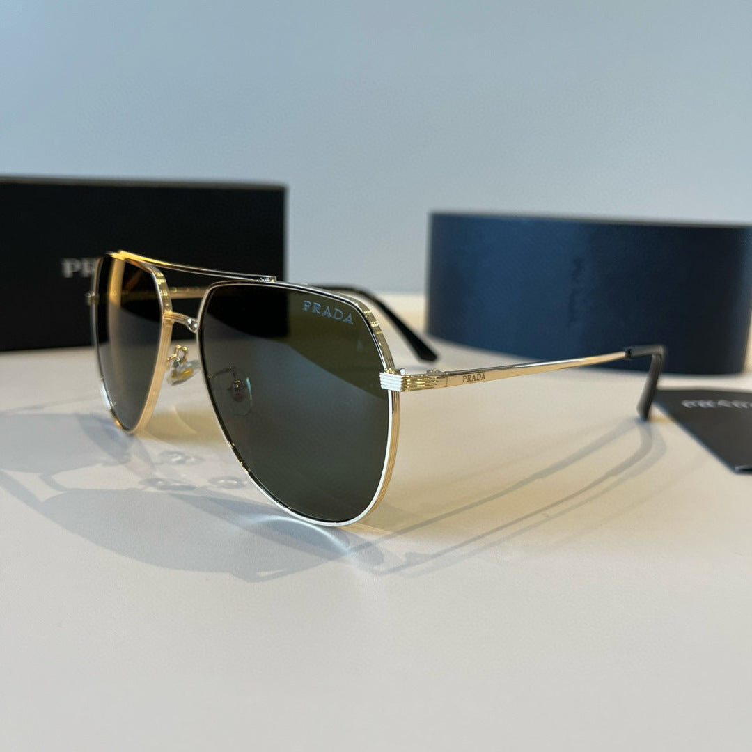 Prada Polarized Fashion Brown Lens Sunglasses for Men - 382643 - detail image 3