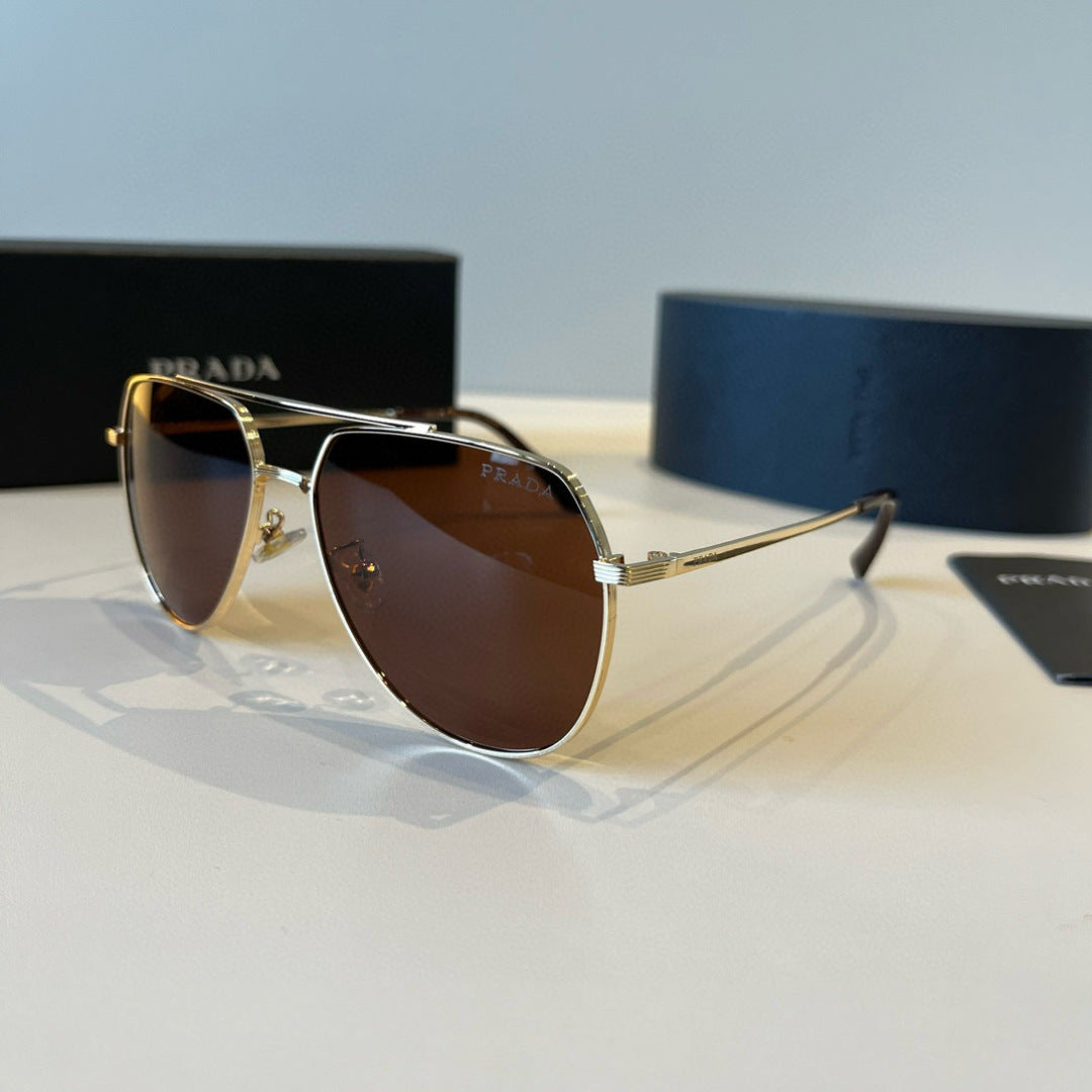 Prada Polarized Fashion Brown Lens Sunglasses for Men - 382644 - detail image 3